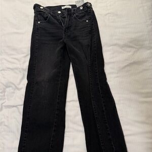 Zara Kids - Black Wide-Leg Jeans